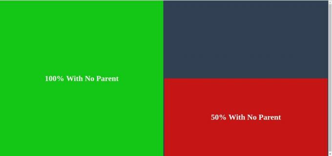 Hoogte CSS-element 100% geen ouder