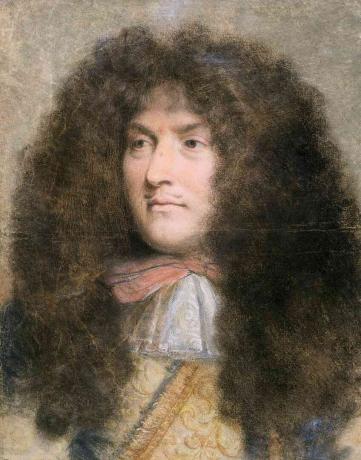 Louis XIV, koning van Frankrijk. Artiest: Charles le Brun