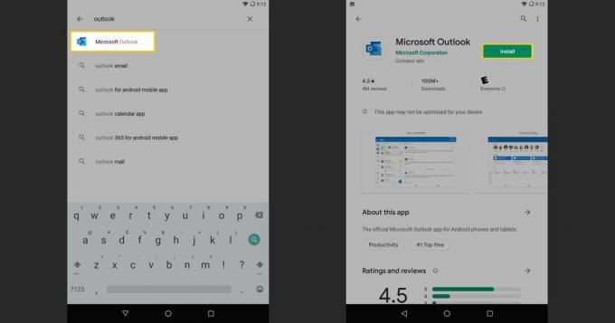 Outlook voor Android installeren