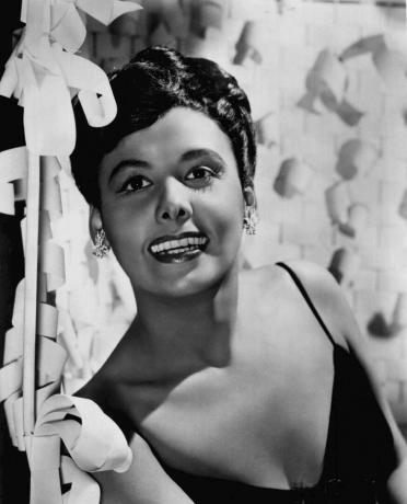 Zwart-wit foto van Lena Horne.