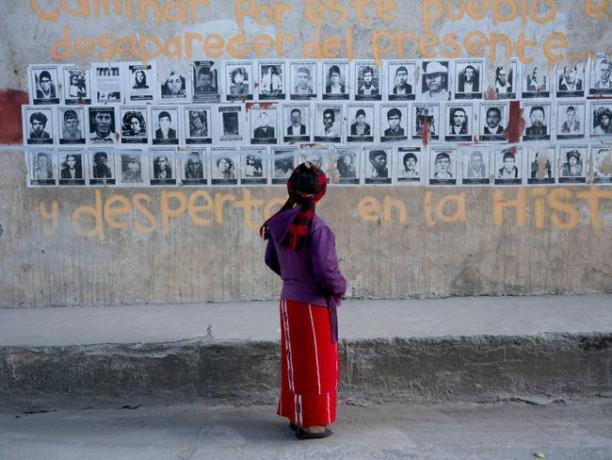 Muur van verdwenen Guatemalteken