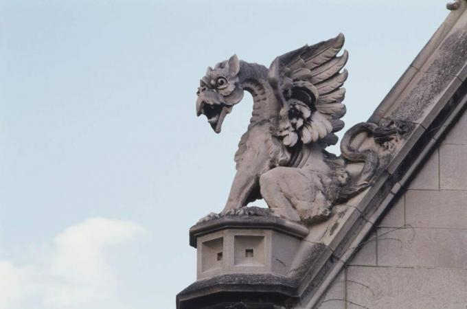 Decoración de la Universidad de Chicago.