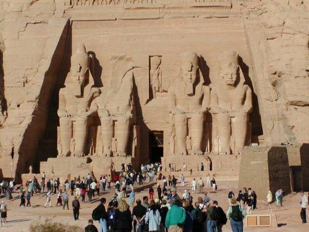 Grotere tempel van Abu Simbel