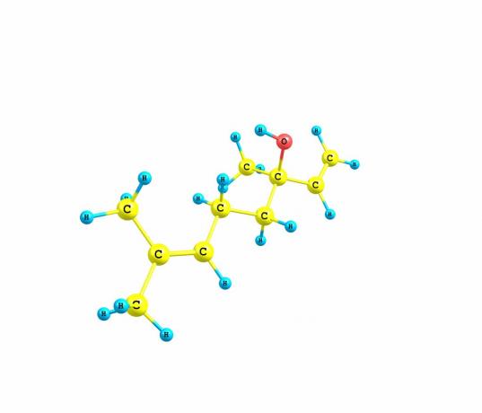 Linalool is een molecuul met een kenmerkende geur en zeepachtige smaak.