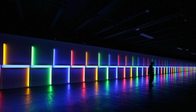 dan flavin aan saskia