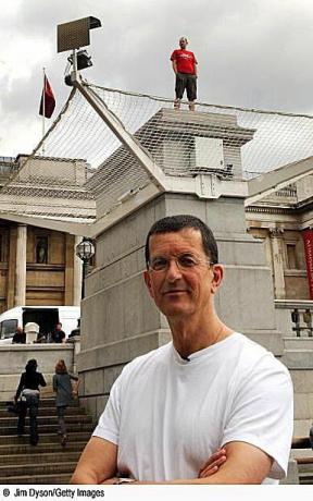 Beroemde kunstenaars Antony Gormley, maker van de Angel of the North