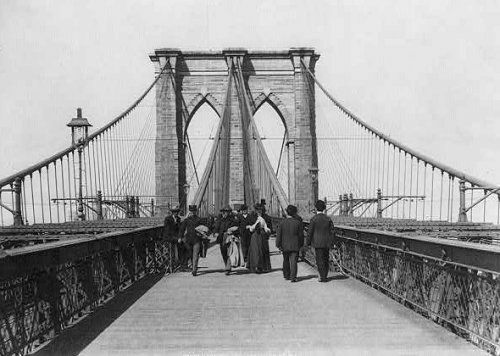 Kinderwagens op de Broolyn Bridge