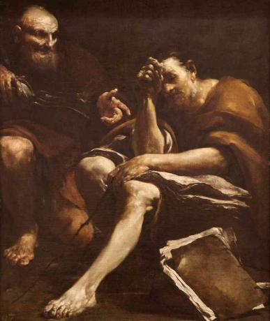 Democritus en Heraclitus