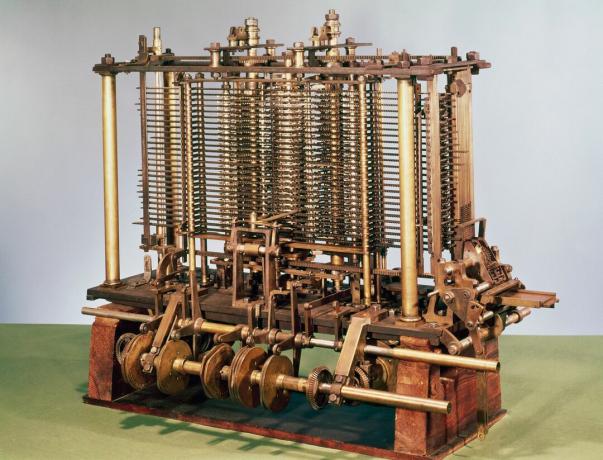 Model van Babbage's analytische motor