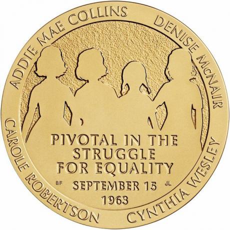 Congressional Gold Medal herdenkt de vier jonge meisjes die zijn omgekomen bij de bomaanslag op de 16th Street Baptist Church.