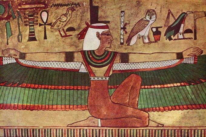 Mural of the Goddess Isis uit c. 1380-1335 B.C.