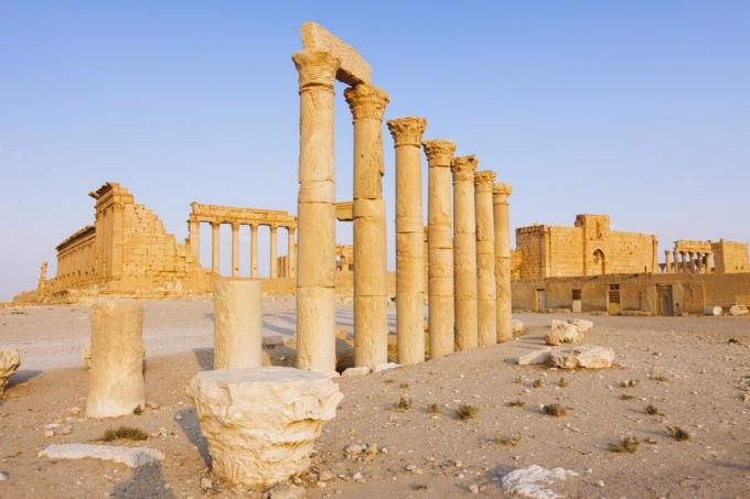 Palmyra, Great Colonnade en Temple of Bel