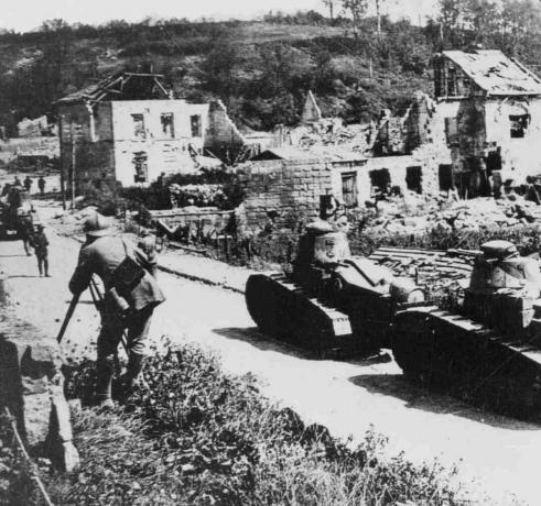 Renault FT's bij Vaux