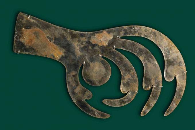 Mica Raptor Talon Effigy, Hopewell Culture, Ohio, Noord-Amerika