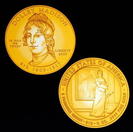 US Mint brengt Dolly Madison Gold Coin uit