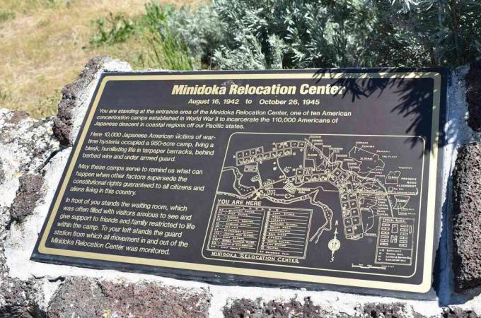 Minidoka National Historic Site in de buurt van Jerome, Idaho