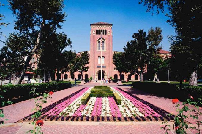 Campus van de University of Southern California, Los Angeles, Californië, VS.