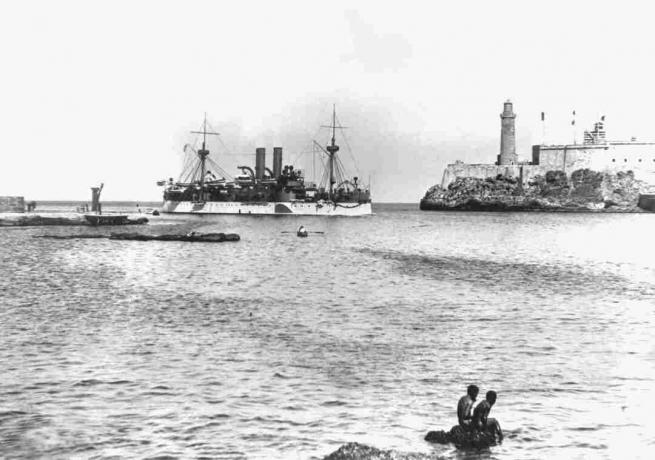 USS Maine in Havana