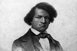 Gegraveerd portret van Frederick Douglass