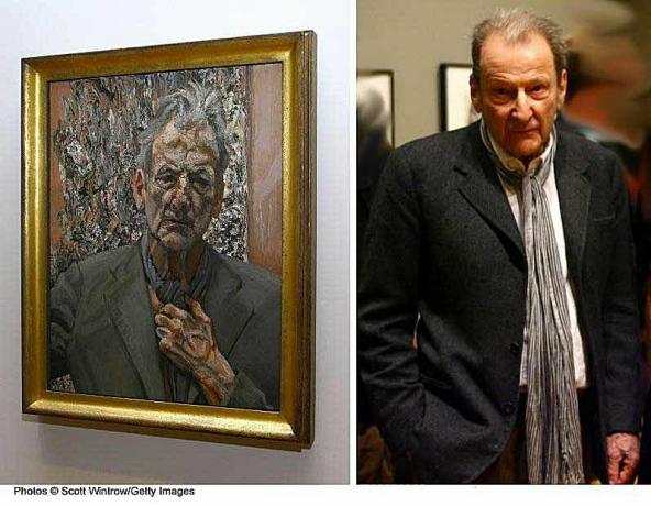 Lucian Freud Zelfportret schilderij