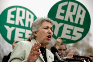 Ellie Smeal op de Rally van 2012 voor de 40e verjaardag van de Congressional Passage of the ERA