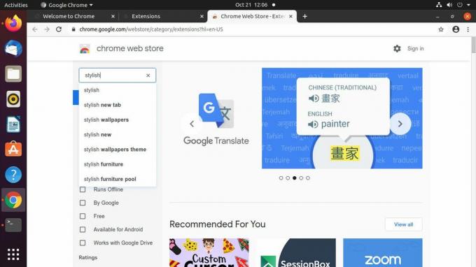 Google Chrome-webwinkel