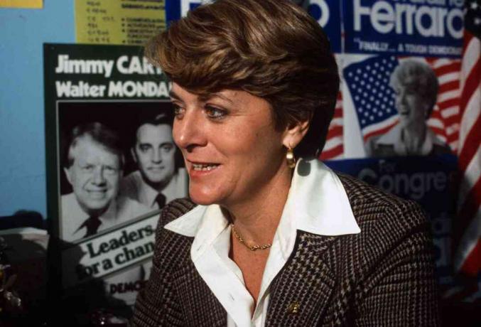 Geraldine Ferraro Poseren Voor Een Foto