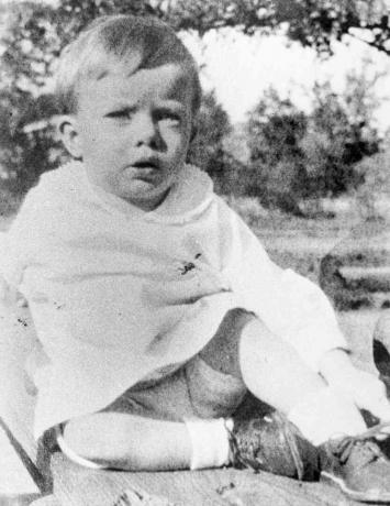 Foto van een jaar oude Jimmy Carter, 1927