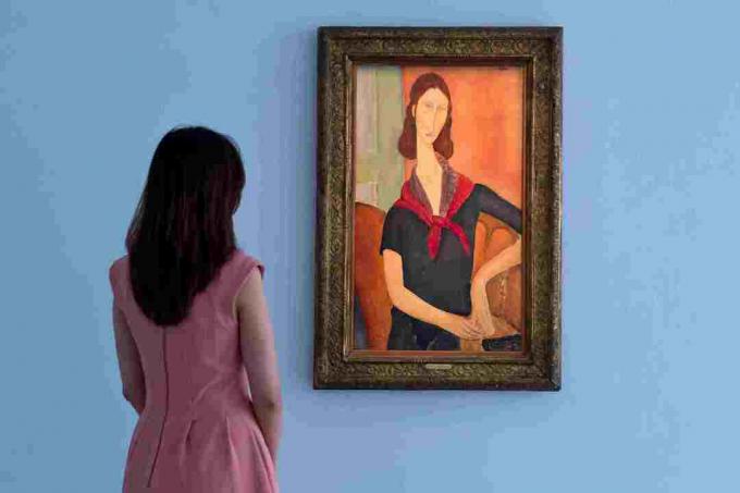 Portret van Jeanne Hebuteme door Amadeo Modigliani
