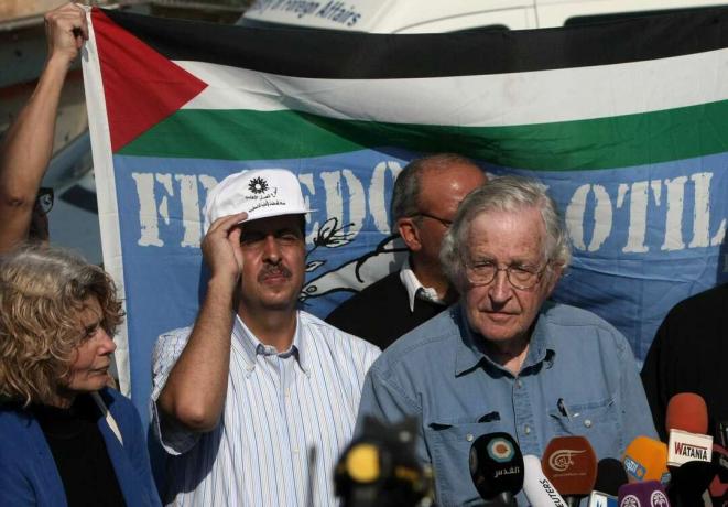 noam chomsky Palestijnse protestgaza