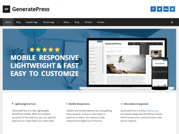 GenereerPers WordPress Thema