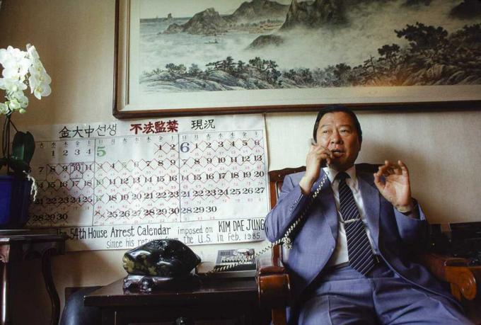 Kim Dae-Jung, president van Zuid-Korea van 1998 tot 2003 en ontvanger van de Nobelprijs voor de vrede