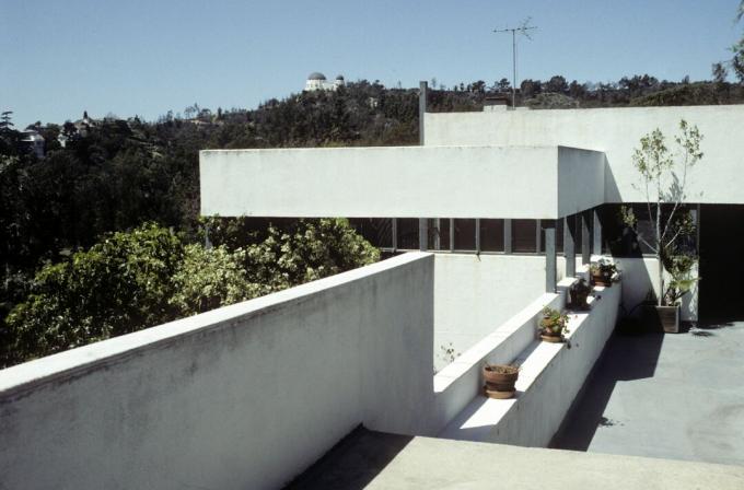 Richard Neutra ontwierp Lovell House, International Style, in Los Angeles, Californië