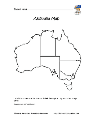 Australië overzichtskaart