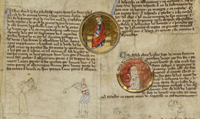 Alfred de Grote en Æthelflæd, 13e eeuw