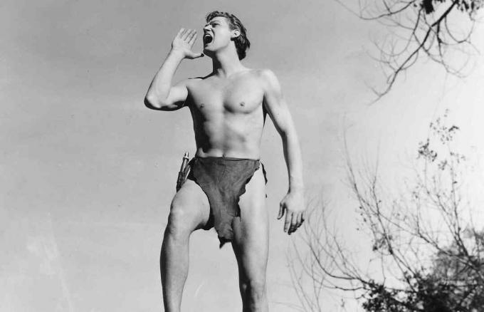 Johnny Weissmuller portretteert Tarzan