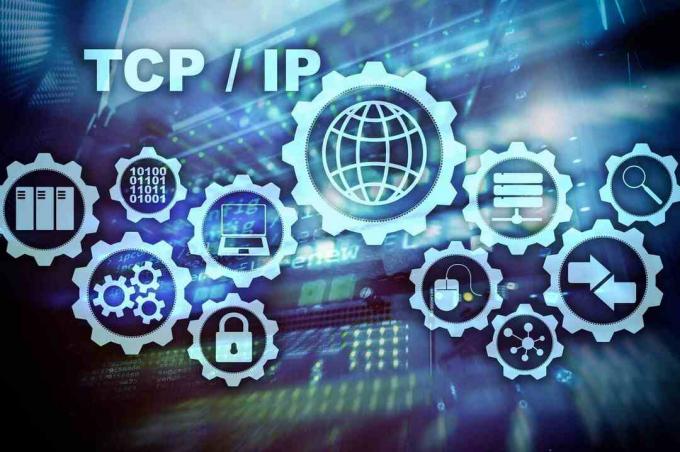 Afbeelding van de computernetwerktermen TCP/IP