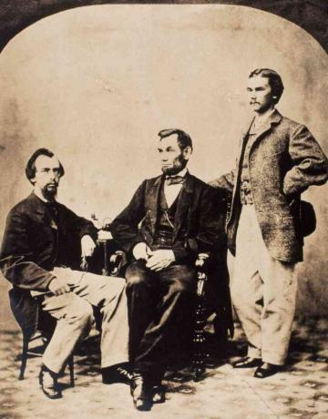 President Lincoln, John G. Nicolay en John Hay