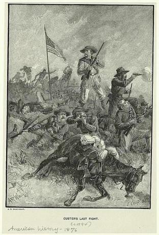 Custer's Last Fight van Alfred Waud