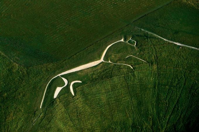 De Uffiington Horse Geoglyph, Oxfordshire, Engeland